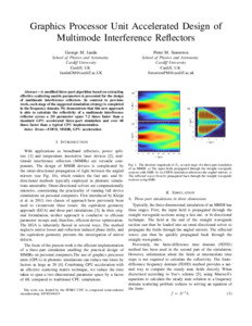 Graphics processor unit accelerated design of multimode interference ...