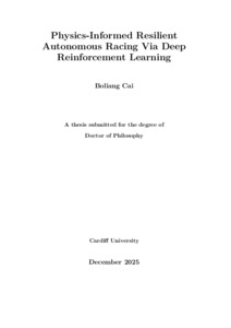 Physics-informed resilient autonomous racing via deep reinforcement ...
